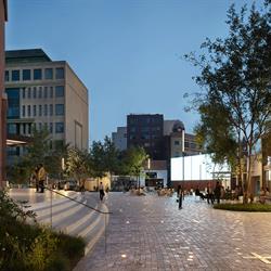 Pedestrian Level view of Garden Square